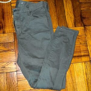 ann taylor loft green legging size: 31/12